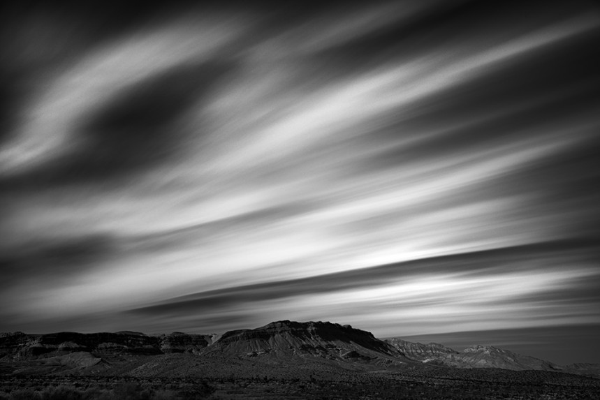 Death Valley Streaking Clouds